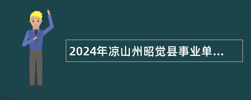 2024年凉山州昭觉县事业单位招聘考试公告（42人）