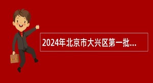 2024年北京市大兴区第一批事业单位招聘考试公告（132人）