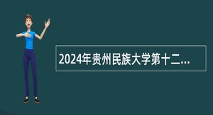 2024年贵州民族大学第十二届贵州人才博览会引才公告