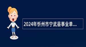 2024年忻州市宁武县事业单位招聘考试公告（64名）