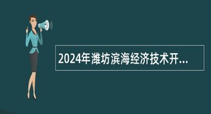 2024年潍坊滨海经济技术开发区招聘学前教育教师公告