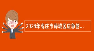 2024年枣庄市薛城区应急管理局招聘应急管理综合行政执法技术检查员简章