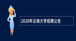 2020年云南大学招聘公告