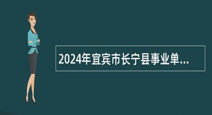 2024年宜宾市长宁县事业单位选调工作人员公告