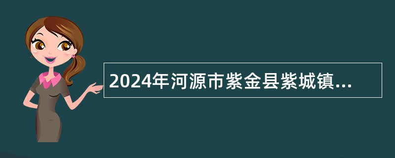 2024年河源市紫金县紫城镇人民政府招聘编外人员公告