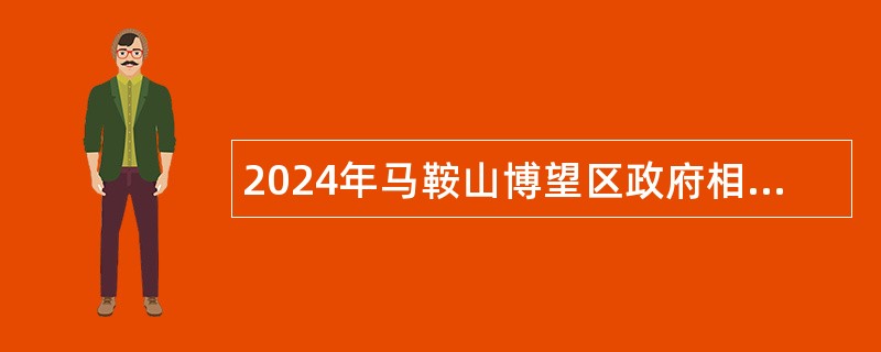 2024年马鞍山博望区政府相关部门招聘派遣制工作人员公告