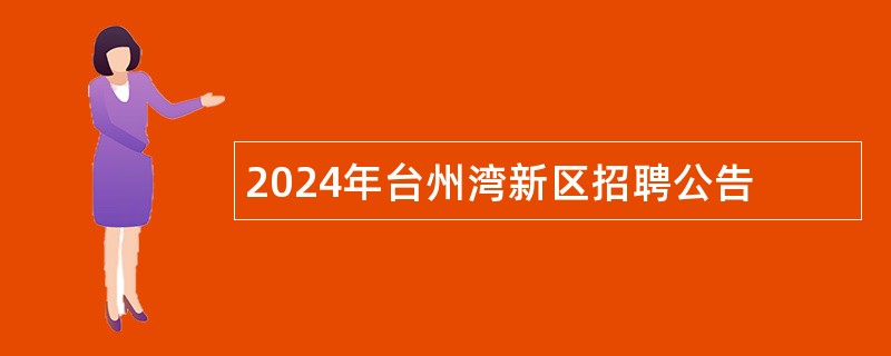 2024年台州湾新区招聘公告