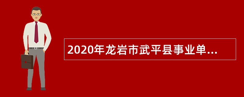 2020年龙岩市武平县事业单位招聘考试公告（73人）