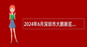 2024年6月深圳市大鹏新区南澳办事处招聘编外人员公告