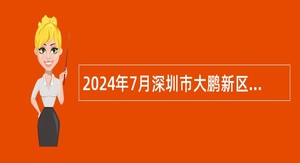 2024年7月深圳市大鹏新区住房和建设局招聘辅助类编外人员公告