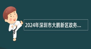 2024年深圳市大鹏新区政务服务和数据管理局招聘编外人员公告