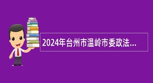 2024年台州市温岭市委政法委招聘公告