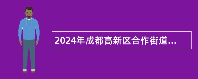 2024年成都高新区合作街道公办幼儿园编外聘用人员招聘公告