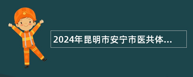 2024年昆明市安宁市医共体(非事业编制)招聘公告