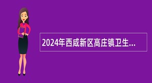 2024年西咸新区高庄镇卫生院招聘公告