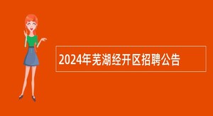 2024年芜湖经开区招聘公告