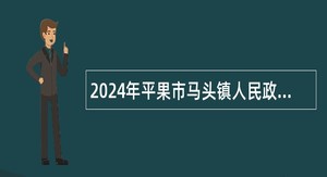 2024年平果市马头镇人民政府城镇公益性岗位人员招聘公告（8人）