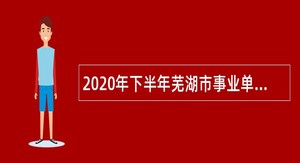 2020年下半年芜湖市事业单位招聘考试公告（101名）