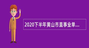 2020下半年黄山市直事业单位招聘考试公告（30人）