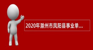 2020年滁州市凤阳县事业单位第二次招聘考试公告（54人）