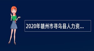 2020年赣州市寻乌县人力资源和社会保障局寻乌县应急管理局招聘公告