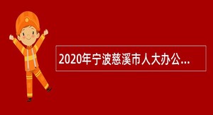 2020年宁波慈溪市人大办公室招聘编外人员公告