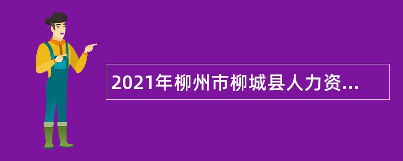 2021年柳州市柳城县人力资源和社会保障局招聘临聘人员公告