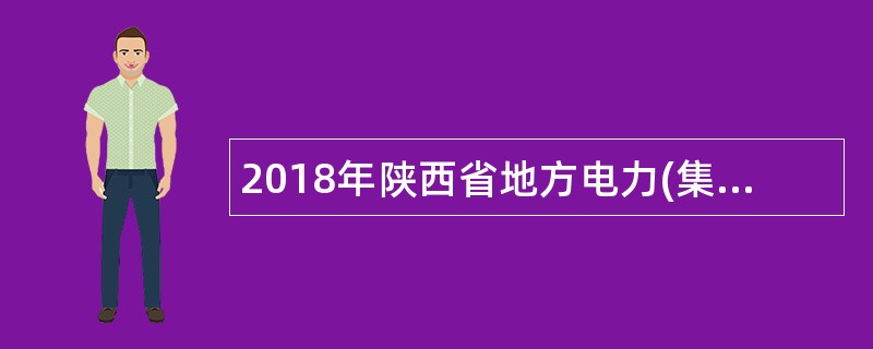 2018年陕西省地方电力(集团)有限公司招聘公告