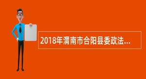2018年渭南市合阳县委政法委招聘公益性岗位人员公告