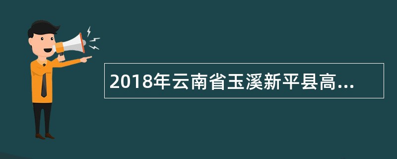 2018年云南省玉溪新平县高中学校提前招聘教师公告