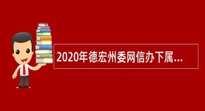 2020年德宏州委网信办下属事业单位招聘研究生公告