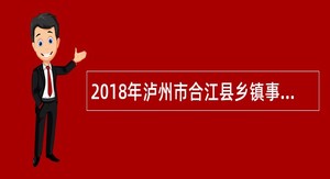 2018年泸州市合江县乡镇事业单位招聘公告(大学生村官)