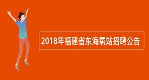 2018年福建省东海氧站招聘公告