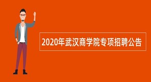 2020年武汉商学院专项招聘公告