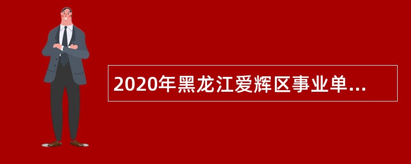 2020年黑龙江爱辉区事业单位引进专业技术人才公告