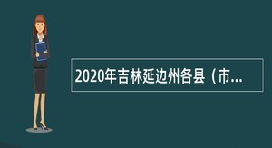 2020年吉林延边州各县（市）事业单位招聘入伍高校毕业生公告