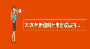 2020年新疆喀什市财政局招聘财政自聘岗位人员公告
