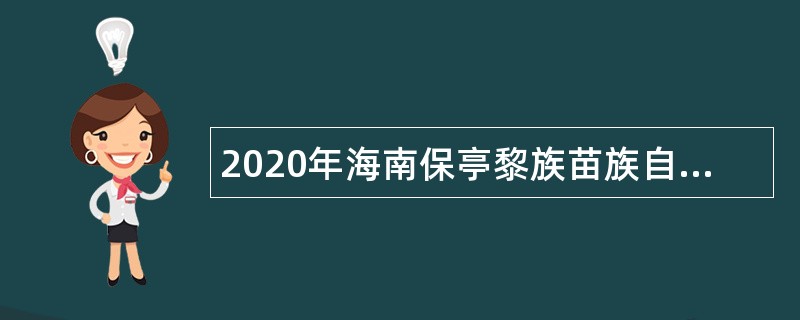 2020年海南保亭黎族苗族自治县人才招聘（审计管理类）公告