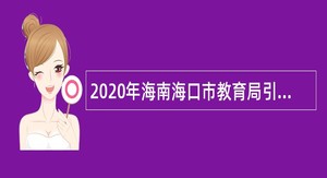 2020年海南海口市教育局引进基础教育高层次人才公告（第一号）