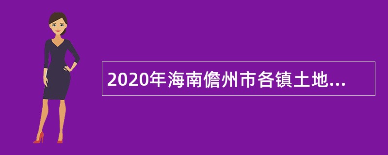 2020年海南儋州市各镇土地和房屋征收服务中心事业单位招聘公告（一）