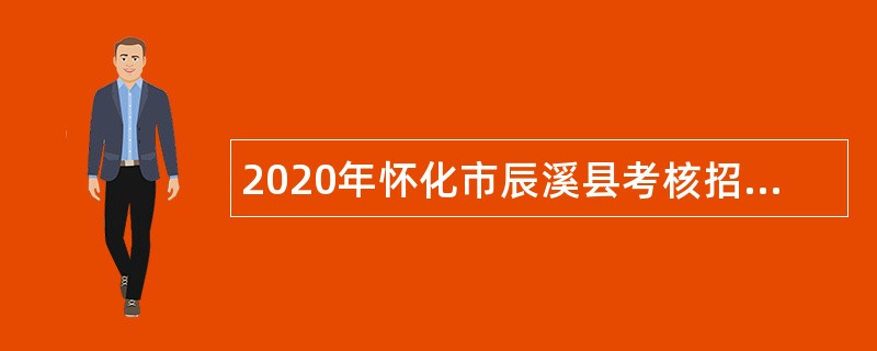 2020年怀化市辰溪县考核招聘事业单位人员公告（第二批）