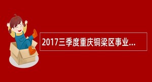 2017三季度重庆铜梁区事业单位考核招聘公告