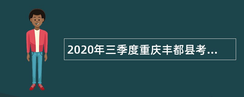 2020年三季度重庆丰都县考核招聘事业单位人员公告
