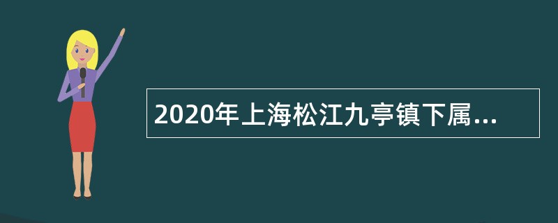 2020年上海松江九亭镇下属单位招聘公告