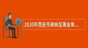 2020年西安市碑林区事业单位招聘高层次及特殊紧缺人才公告