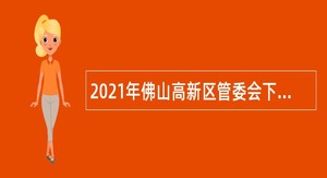 2021年佛山高新区管委会下属事业单位（佛山市火炬服务中心）招聘公告