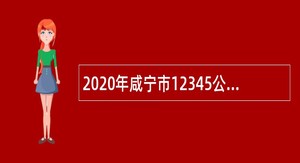 2020年咸宁市12345公共服务热线中心第三批招聘公告