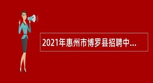 2021年惠州市博罗县招聘中小学特殊教育幼儿园教师公告