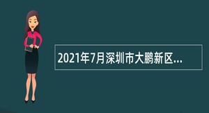 2021年7月深圳市大鹏新区坝光开发署招聘编外人员公告