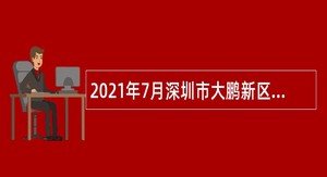 2021年7月深圳市大鹏新区大鹏办事处招聘编外人员公告
